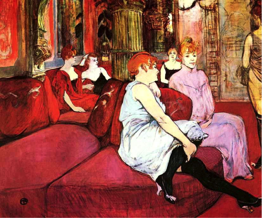 Анри Тулуз-Лотрек «В салоне на улице де Мулен». Музей Тулуз-Лотрека. 1894