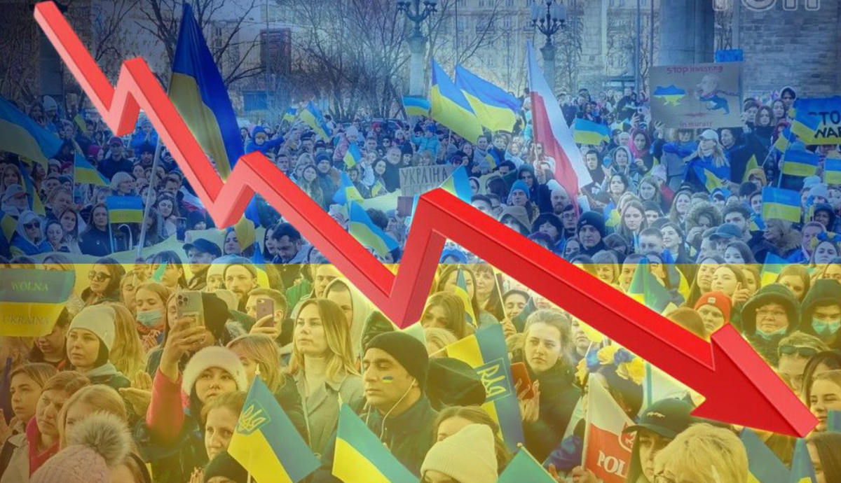    Украина выбилась в мировые лидеры: за 25 лет её население уменьшилось на 33%. Россия далеко позади с показателем в 1%