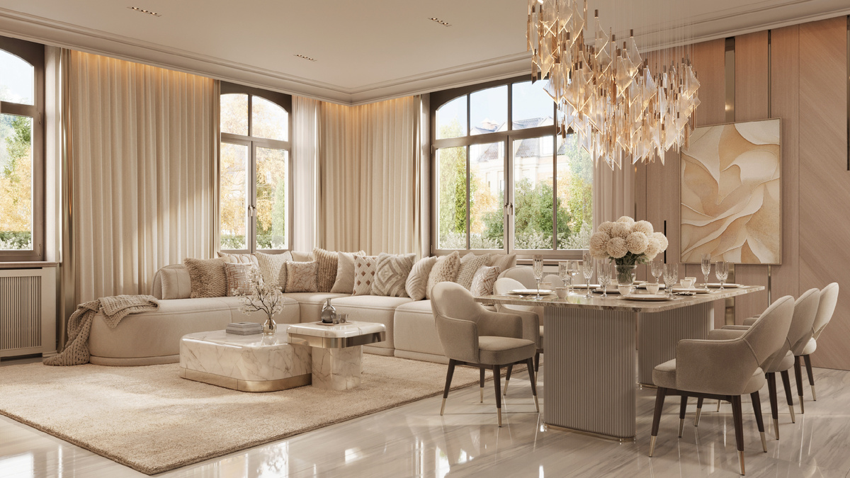 Неоклассика в интерьере – работа студии VPROEKTE