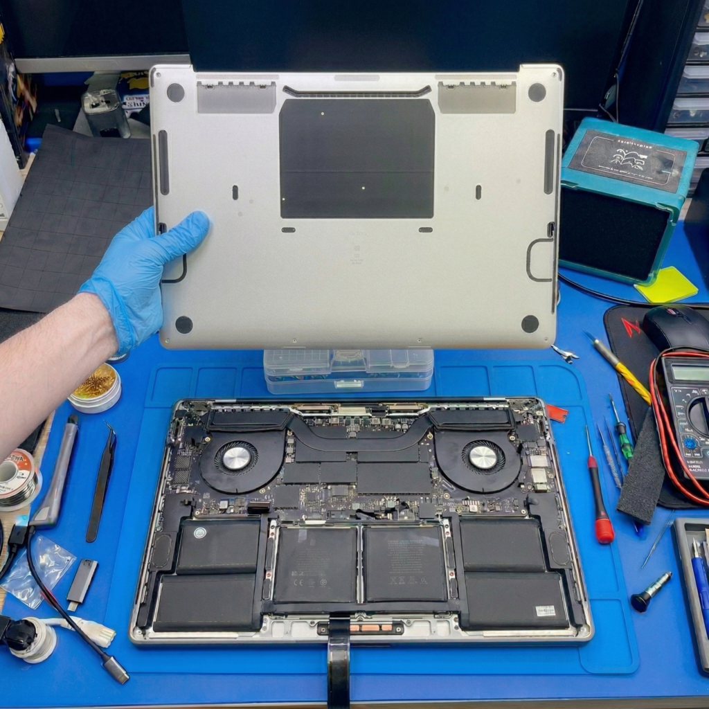 Снимаем заднюю крышку MacBook Pro 16 2019