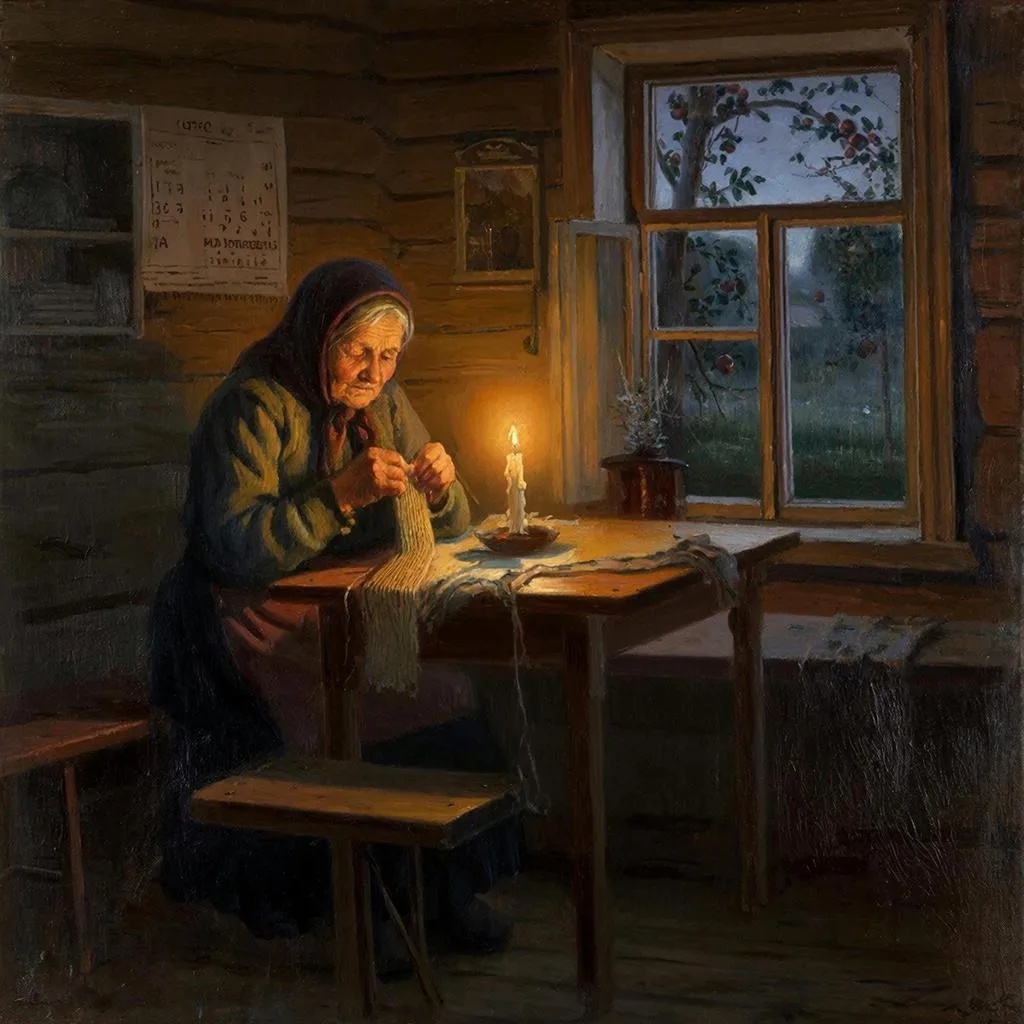 Утро вечера мудренее. Картина написана ИИ в МАХ Giga Chat 