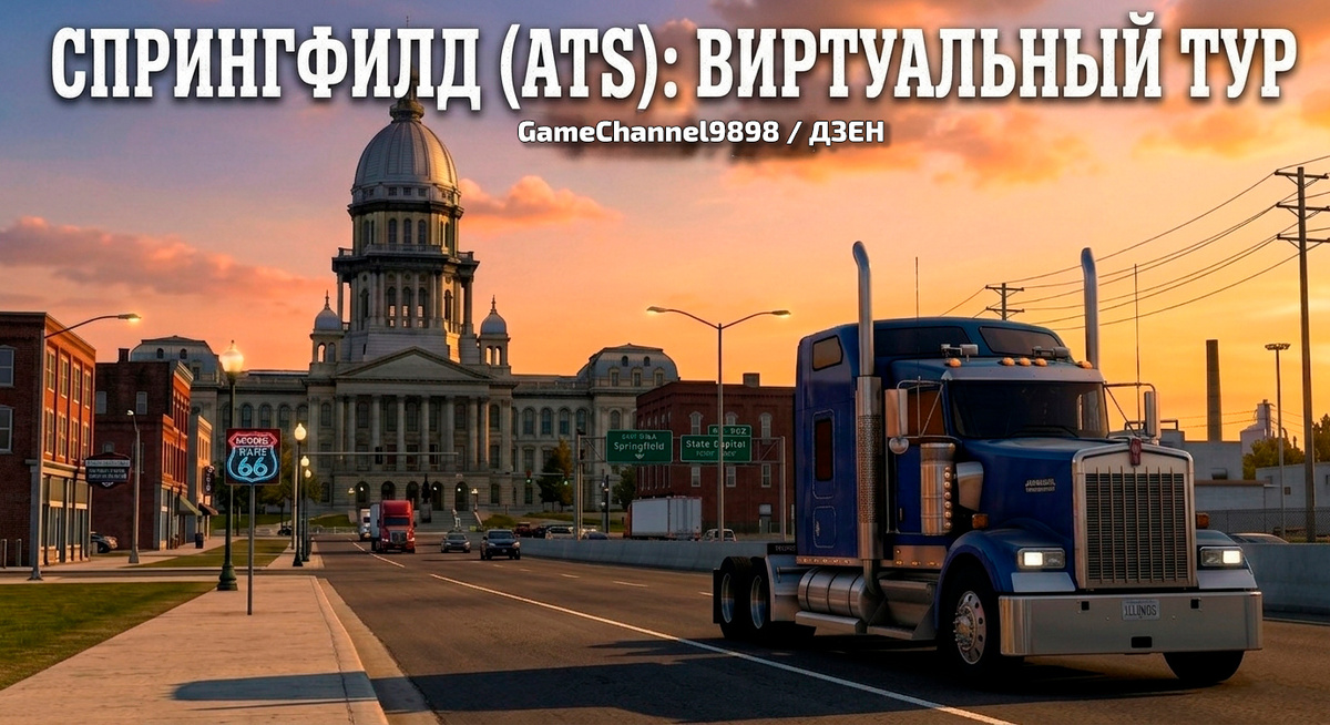 Мощь GameChannel9898 на улицах Спрингфилда. Скоро в American Truck Simulator.