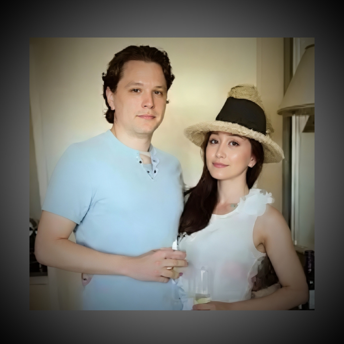 Синди с мужем