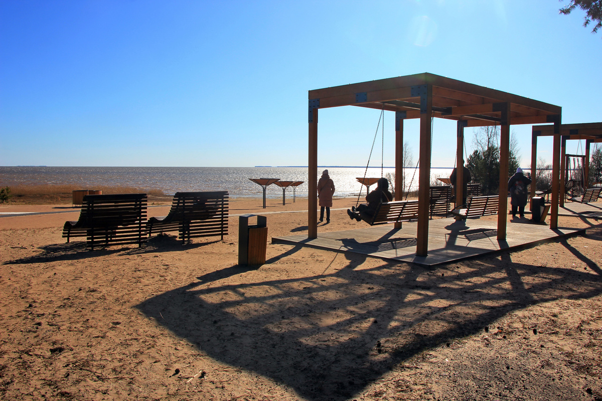 Побережье Ладожского озера в поселке им.Морозова