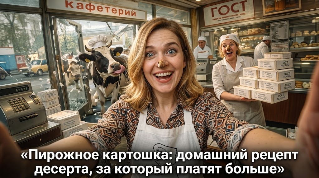    Классическое пирожное «Картошка» ручной работы admin