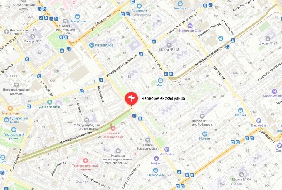    Судя по документам, в работу возьмут отрезок протяженностью 0,34 км. Фото: Яндекс.Карты