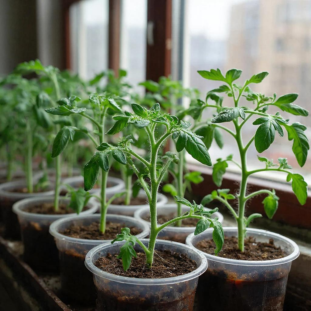 Почему рассада вытягивается