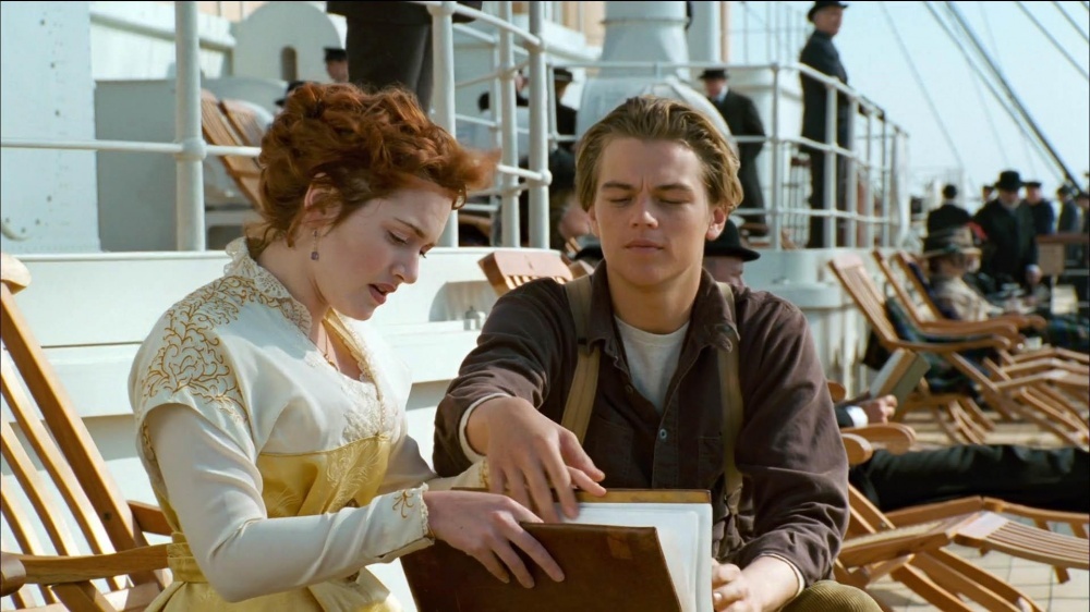кадр из кинофильма "Титаник" - 1997-ой год...