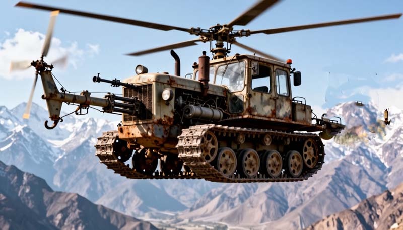 Советский сельхоз-БПЛА на испытаниях в горах Кавказа. 