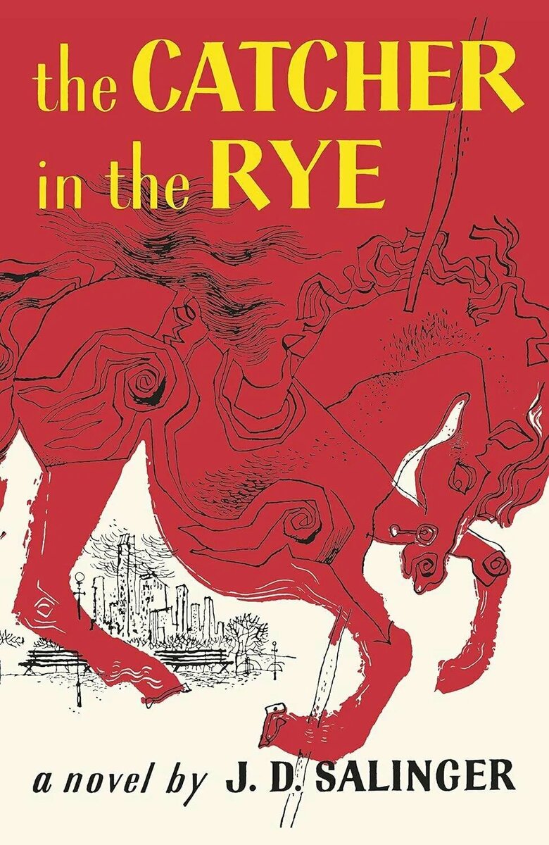 Классическая обложка книги «Над пропастью во ржи» (The Catcher in the Rye)
