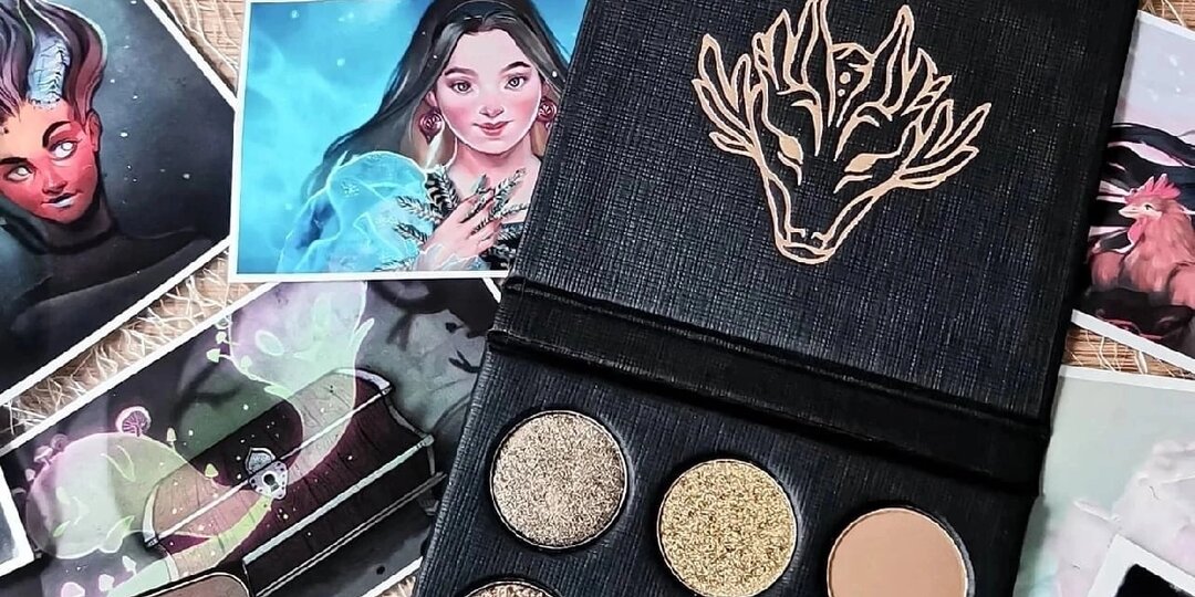 Палетка теней от бренда "Tammy Tanuka": "Умиротворенный земляной дракон" (старая версия).