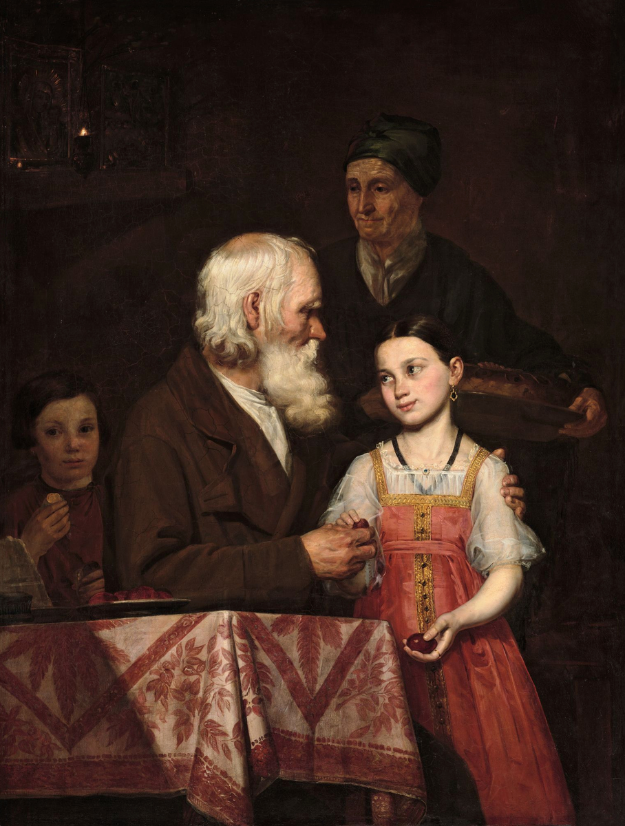 "Пасха", 1842 год. Холст дублирован, масло 146,3 x 111,4 см Государственная Третьяковская галерея, Москва