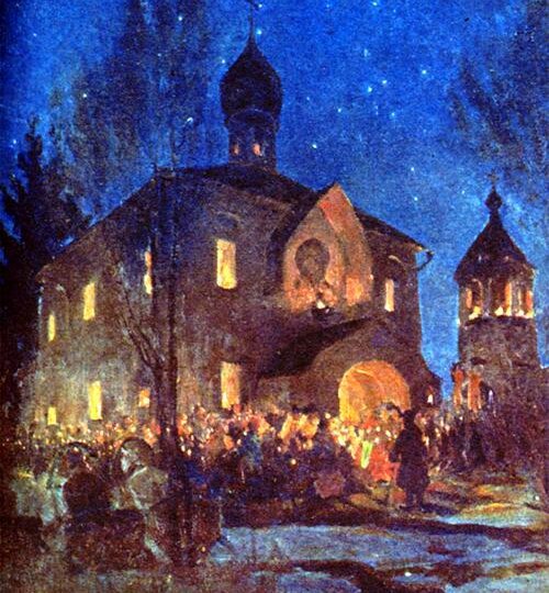 Некрасов и Кустодиев