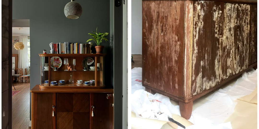 Этот буфет – первый предмет мебели, который я сама отреставрировала