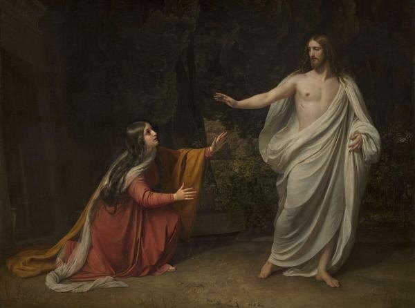 "Явление Христа Марии Магдалине после Воскресения" Александра Иванова, 1835 год.