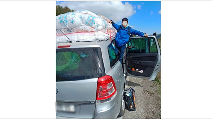    Армянские беженцы покидают Карабах. Скриншот: соцсети