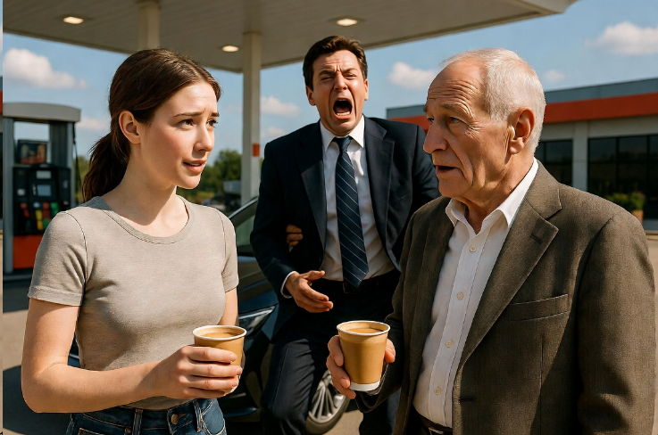 Сирота пожалела старика на заправке, а через час её бывший босс упал в обморок