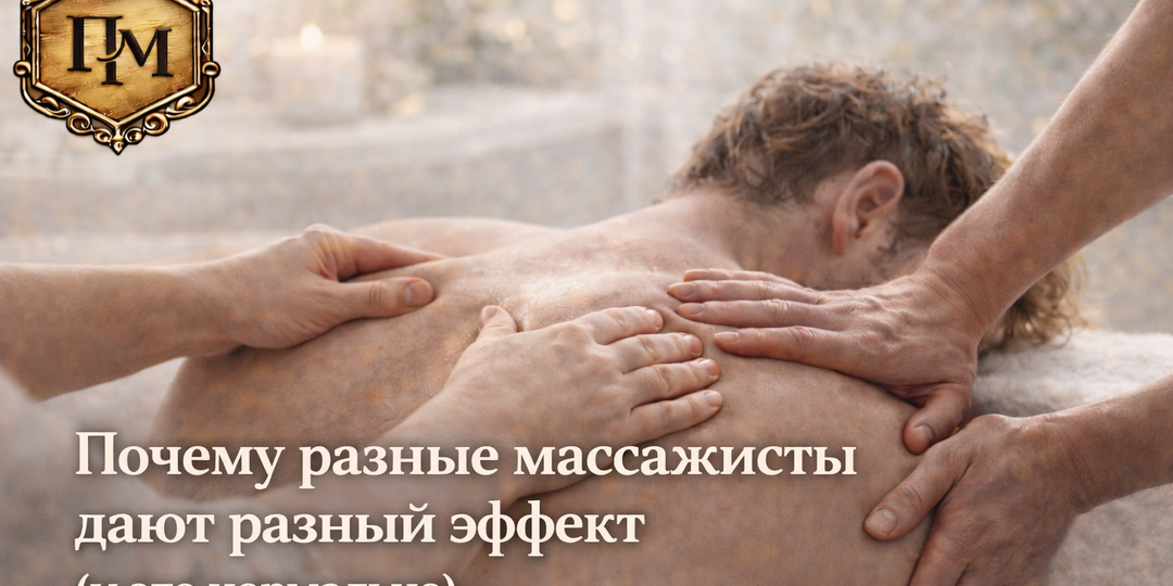 🔥 Почему разные массажисты дают разный эффект (и это нормально)