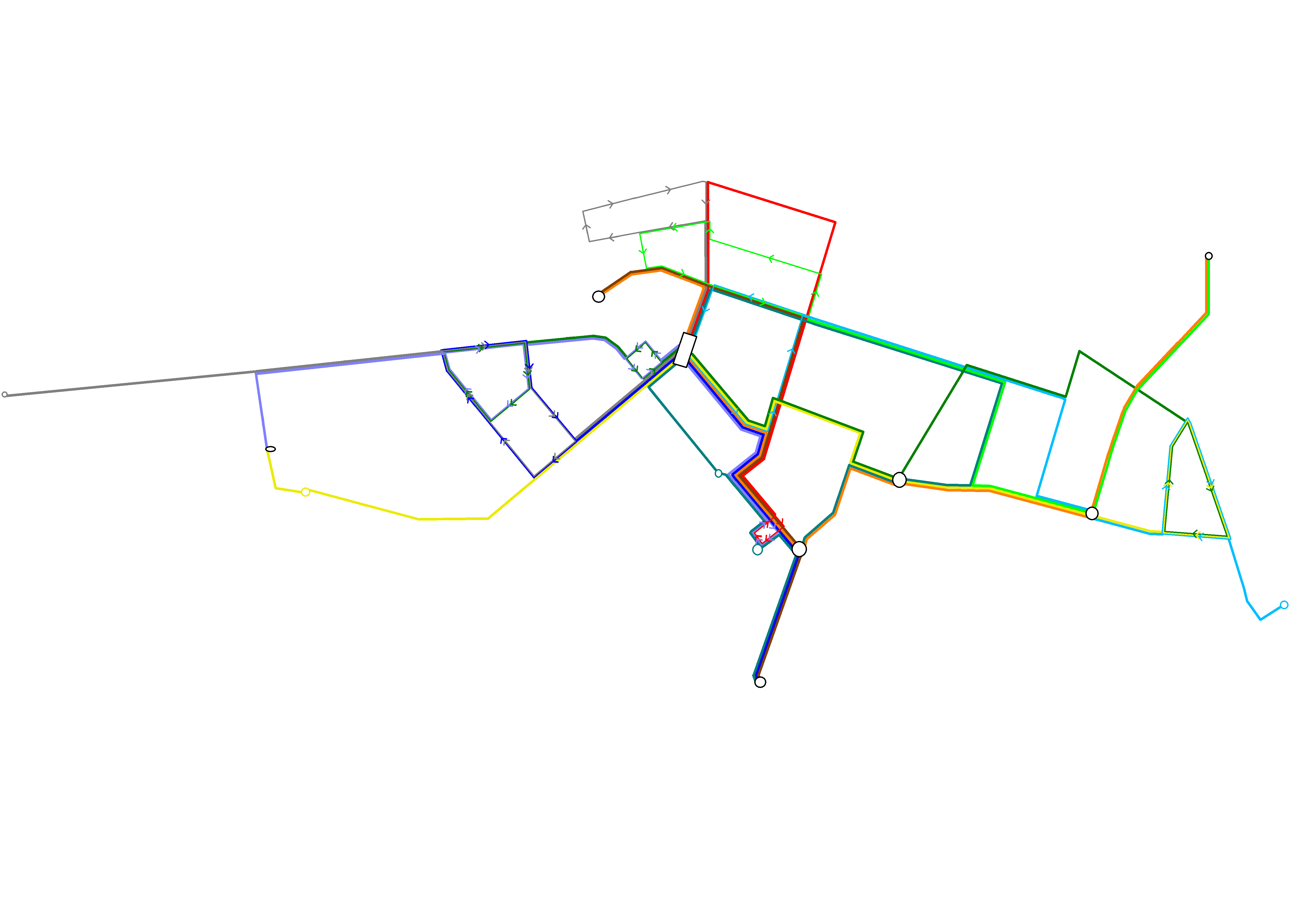 Схема троллейбусных маршрутов с 12.04.2004