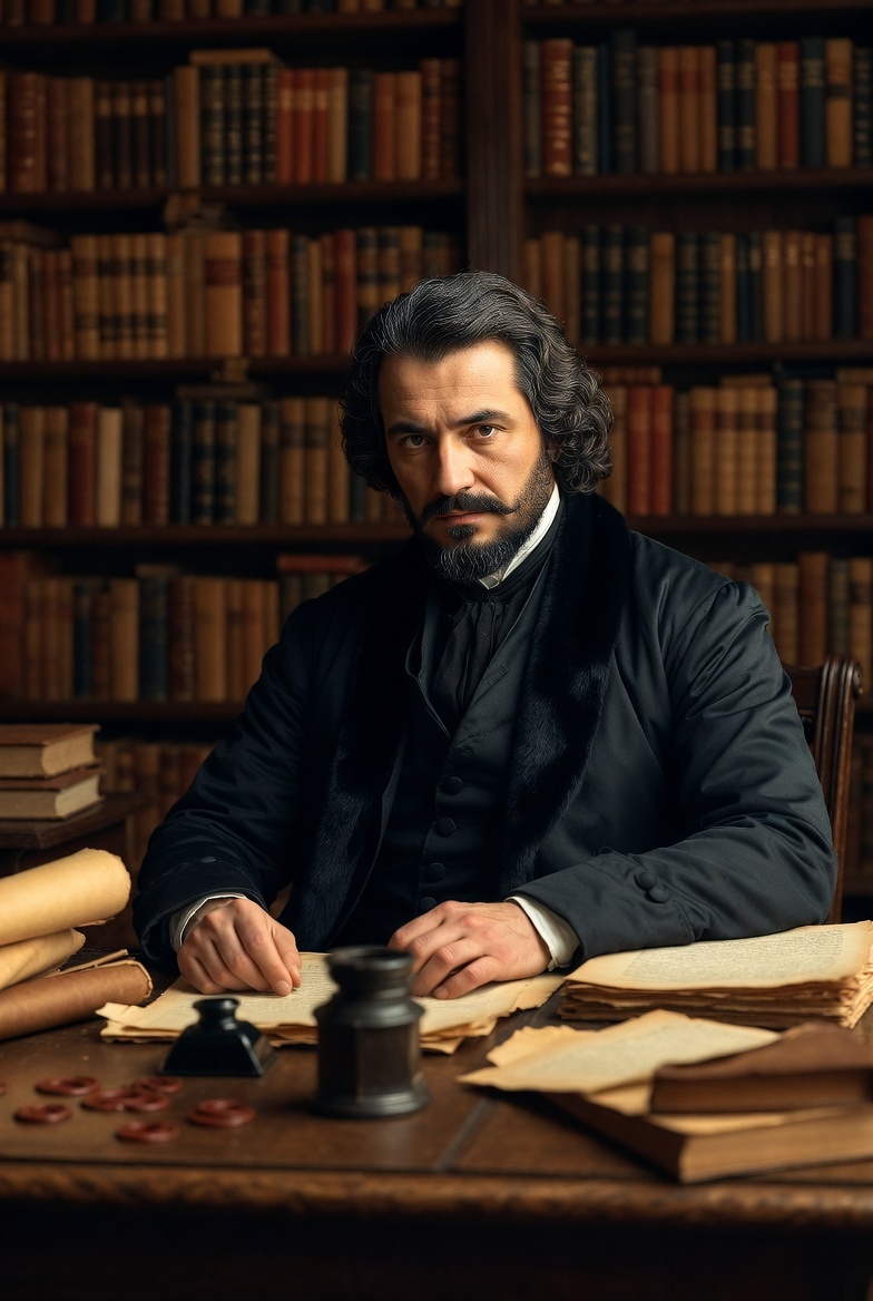 Афанасий Ордин-Нащокин в кабинете