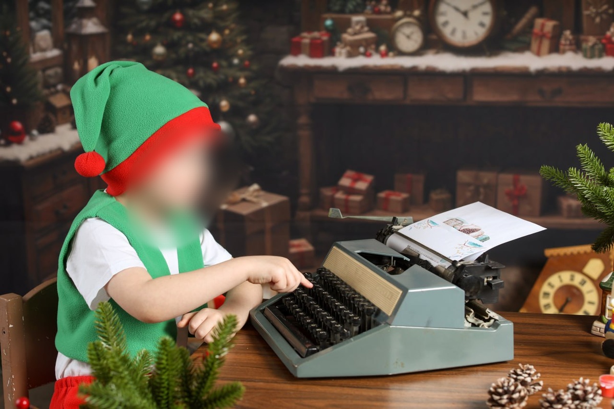Настоящая печатная машинка! Пишем письмо Деду Морозу 