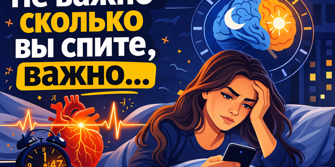 Важно не сколько вы спите, а во сколько ложитесь