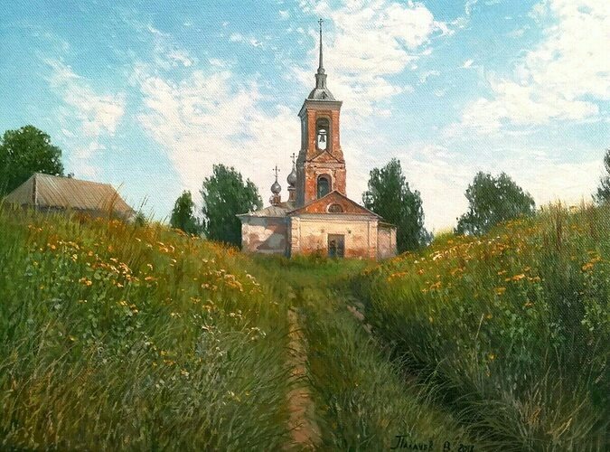 Берёзки на крыше