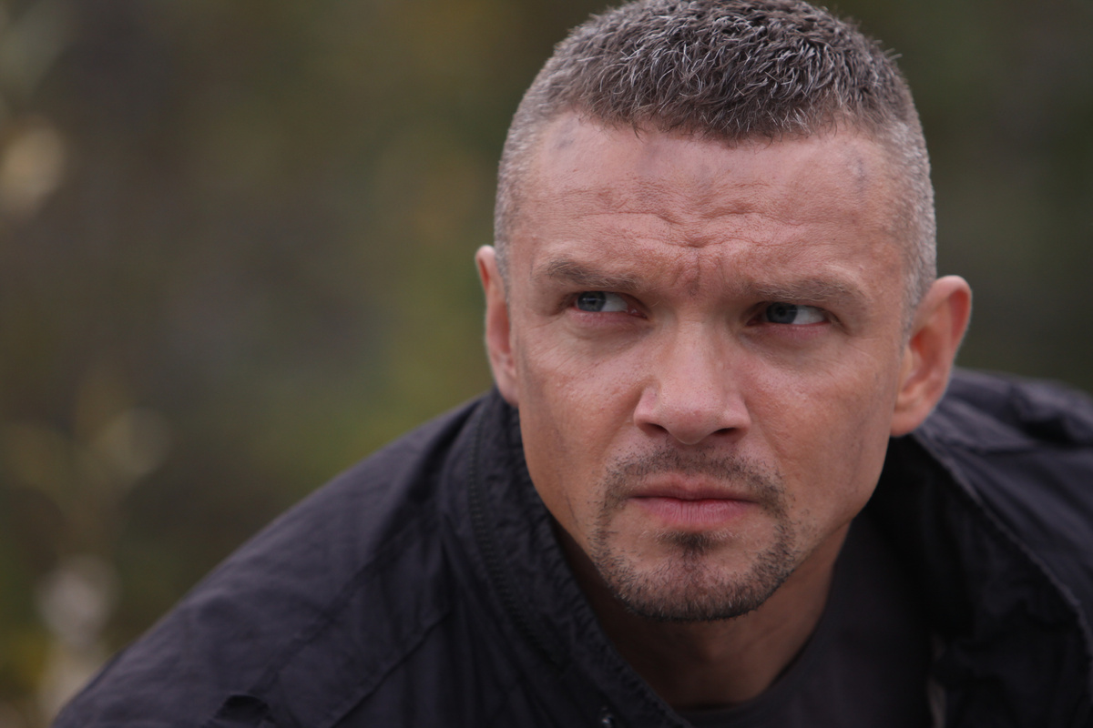 Владимир Епифанцев на съёмках сериала «Кремень»