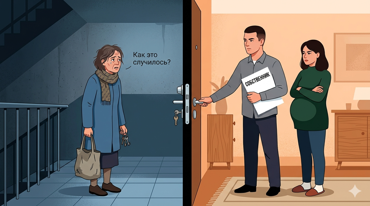 Купила сыну квартиру, оформила на него — а он женился и выгоняет меня. "Мам, тебе придётся съехать"