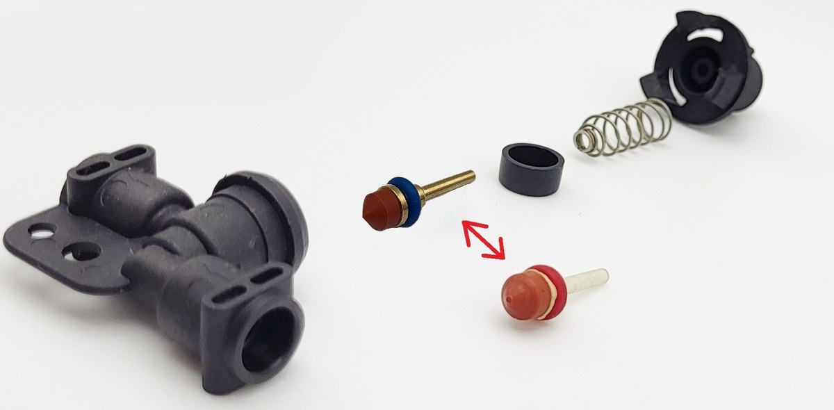 Клапан в разборе