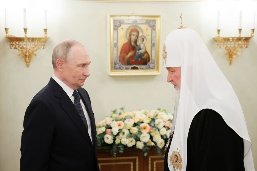    Владимир Путин и патриарх Московский и всея Руси Кирилл / Источник: © Гавриил Григоров/пресс-служба президента РФ/ТАСС