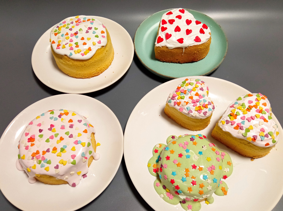 Воздушные бисквитные куличи без разрыхлителя