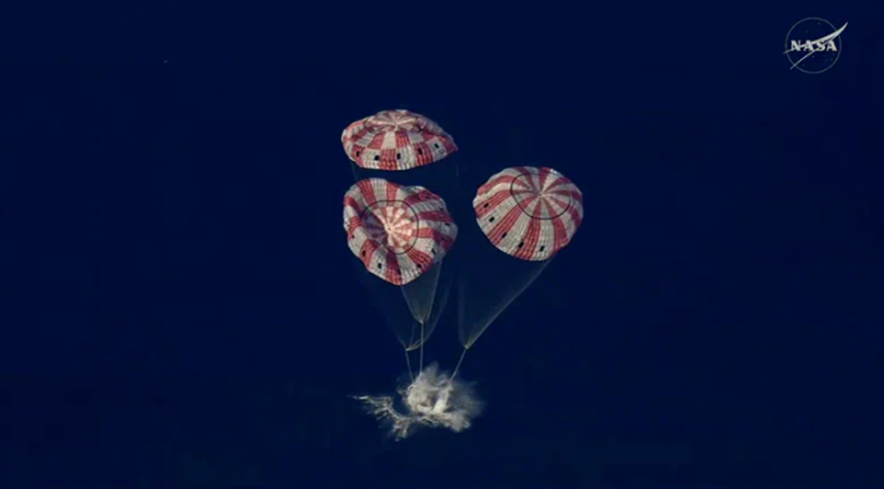 Приводнились. Источник: NASA