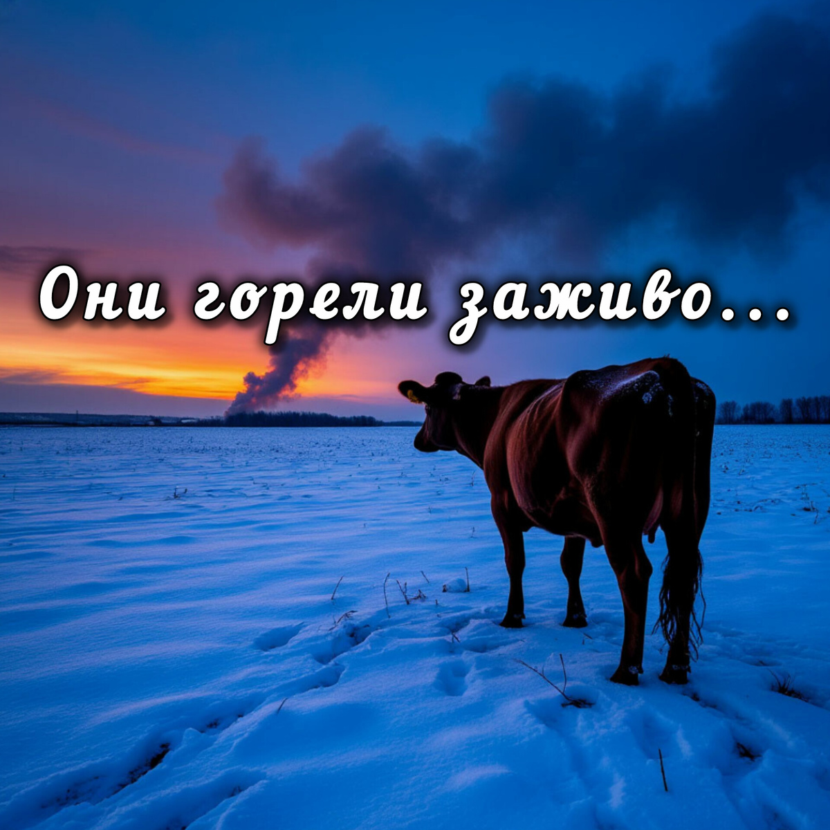 Убежавшая от людей корова