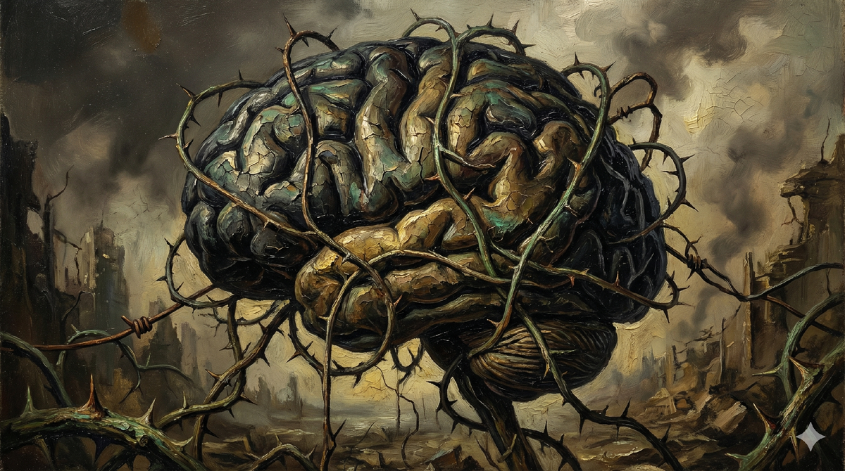 Нейропластичность имеет и тёмную сторону: хронический стресс буквально «высушивает» архитектуру нашей воли и памяти.