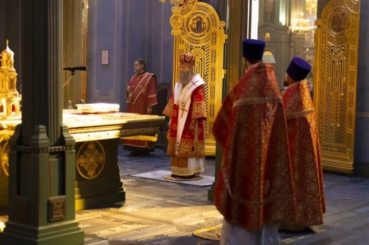    В Главном храме ВС РФ состоялось Пасхальное богослужение