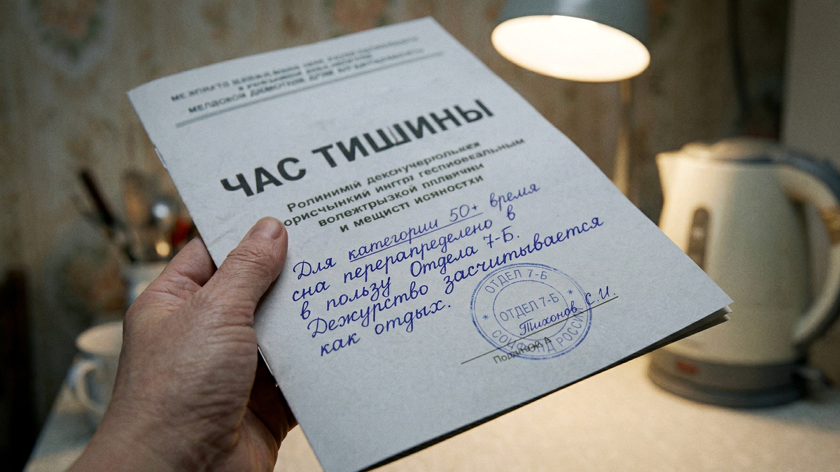 Дефицит сна перераспределен. Подпись: Тихонов С.И.