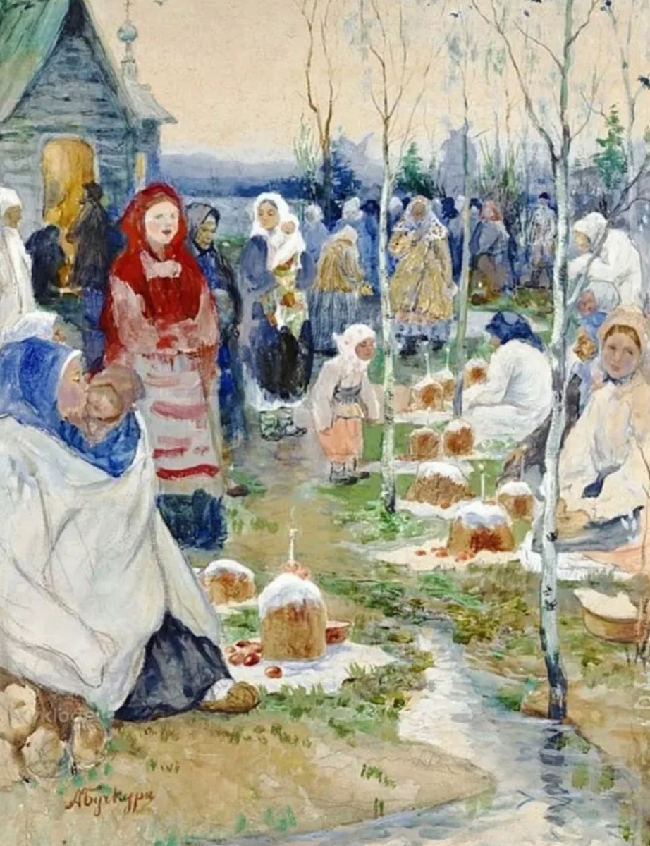 Пасхальное утро. Александр Алексеевич Бучкури