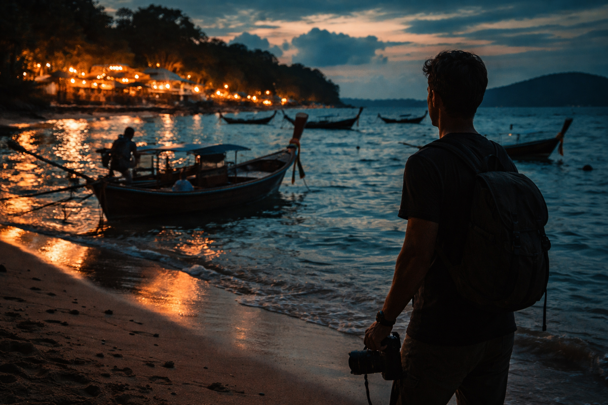 Раваи на закате: район, где эстетика рыбацкой деревни встречается с новым поколением цифровых кочевников.