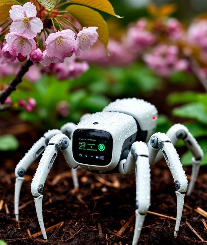 Робот садовник, робо-пучок, технологии киберпанка в саду и огороде 