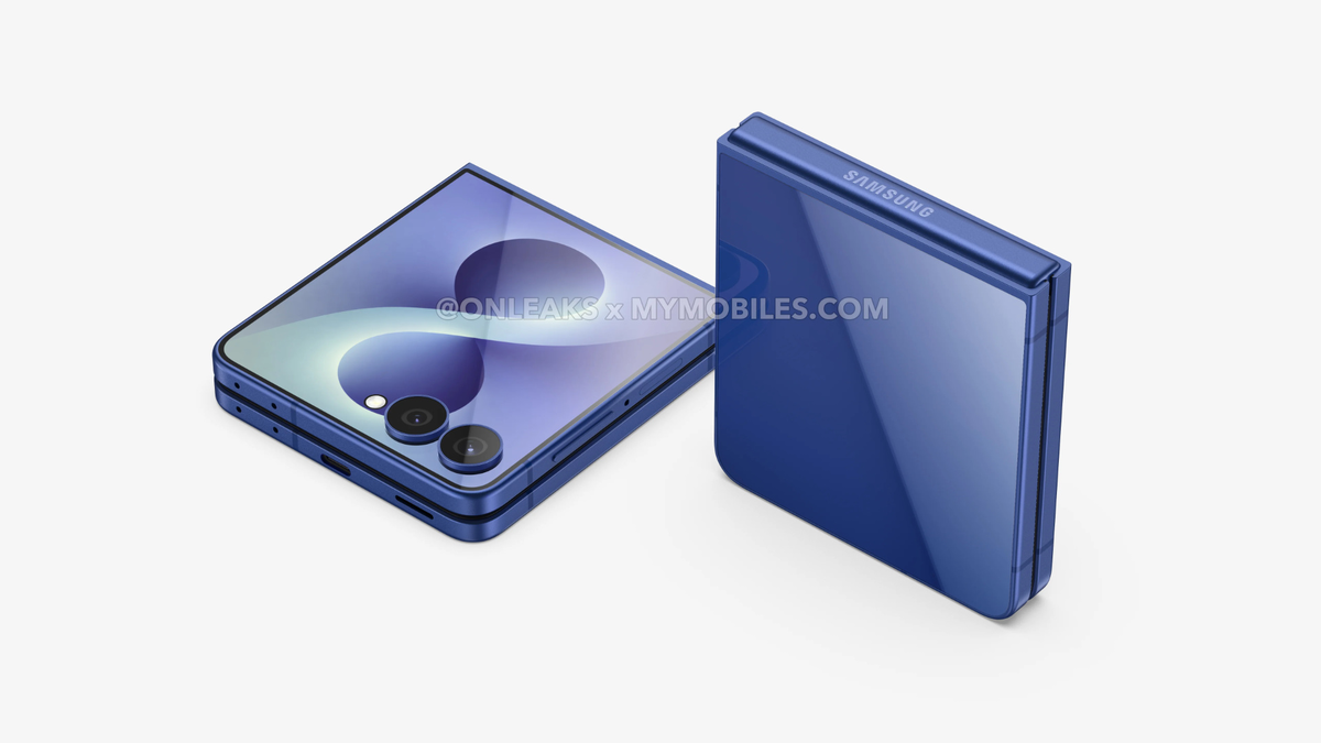 Рендер Galaxy Z Flip8. Источник: OnLeaks / MyMobiles