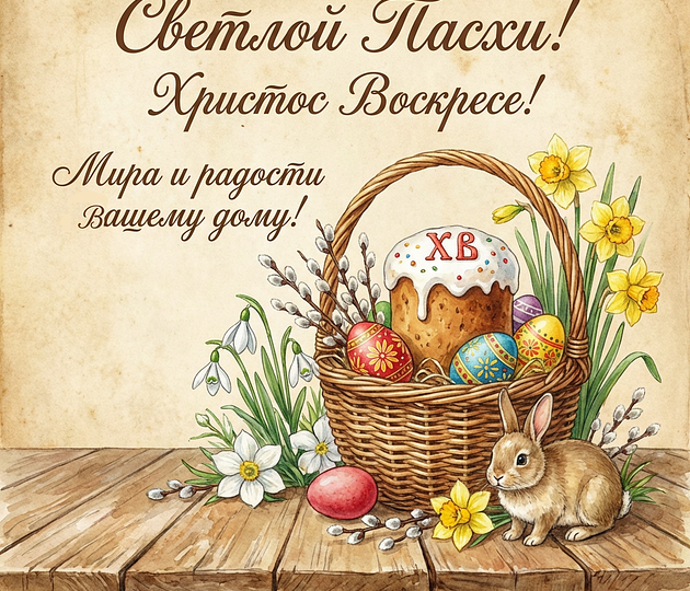 Дорогие подписчики, поздравляем вас с с праздником Светлой Пасхи!