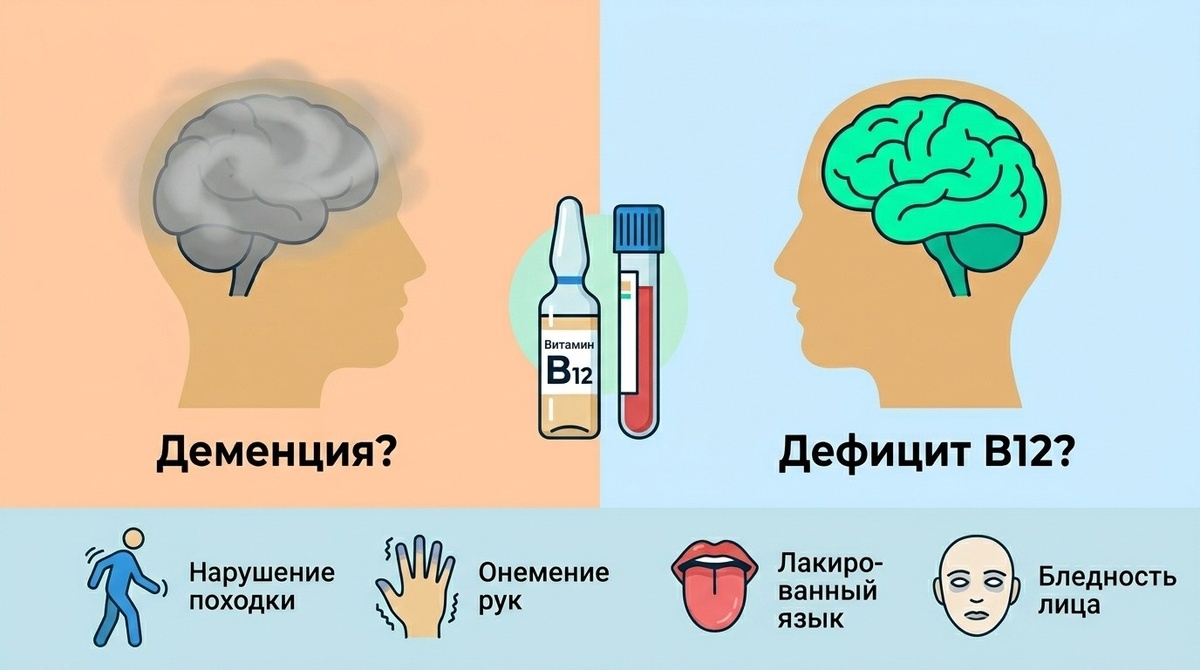 Витамин B12 необходим для образования и поддержания миелиновой оболочки — «изоляции» вокруг нервных волокон
