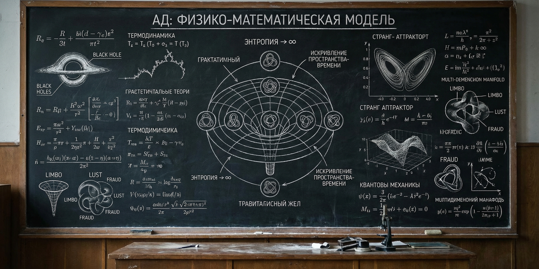 Попросил ИИ написать краткую физико-математическую модель Рая и Ада. Получилось любопытно