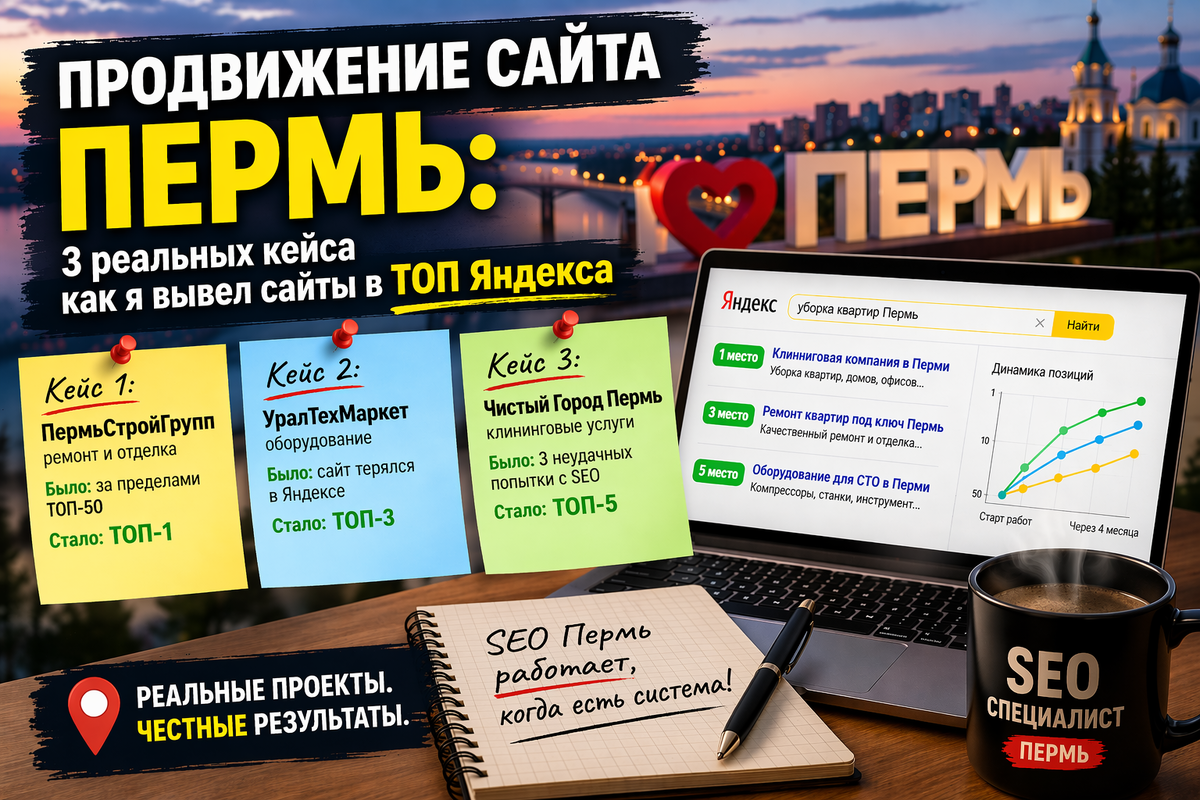 SEO специалист в Перми продвижение сайтов Пермь