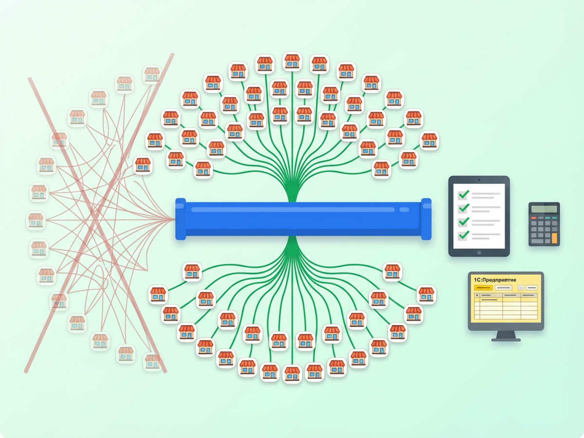 1С: Обмен с розничной сетью