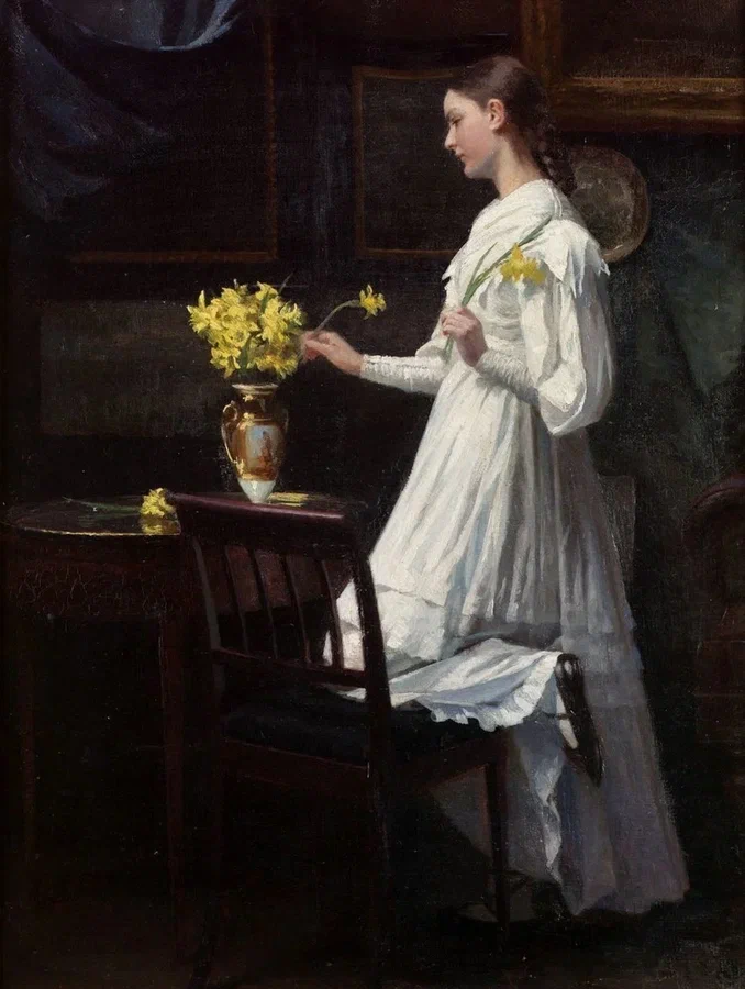 "Букет нарциссов" 1894. Карл Кристиан Фредерик Якоб Томсон.