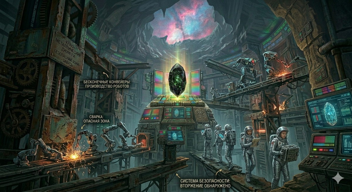 Завод-шахта сборки роботов