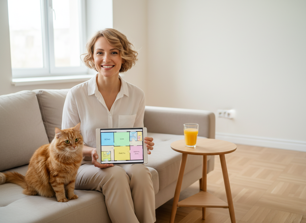 Помните Ольгу, которая месяц проспала в респираторе? А эта девушка сделала ремонт за три недели — с зонированием, графиком и чистой зоной. И кот доволен. Как повторить — внутри.