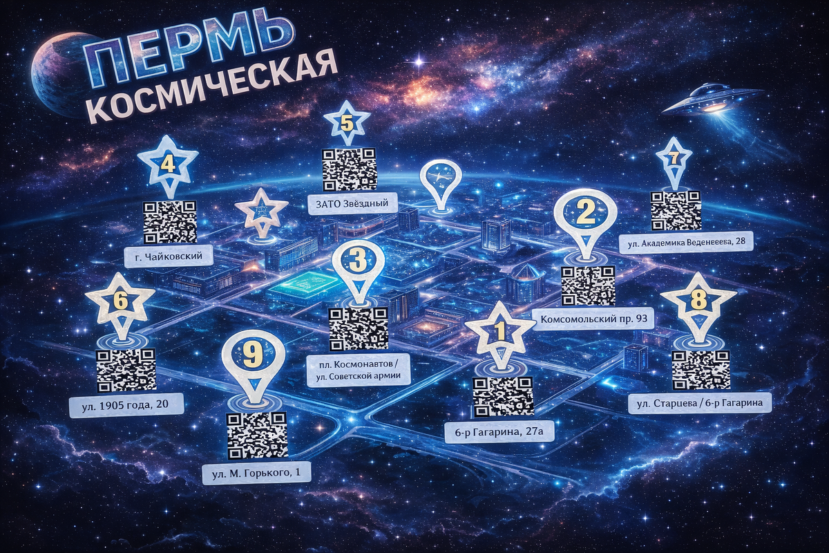 Карта с объектами